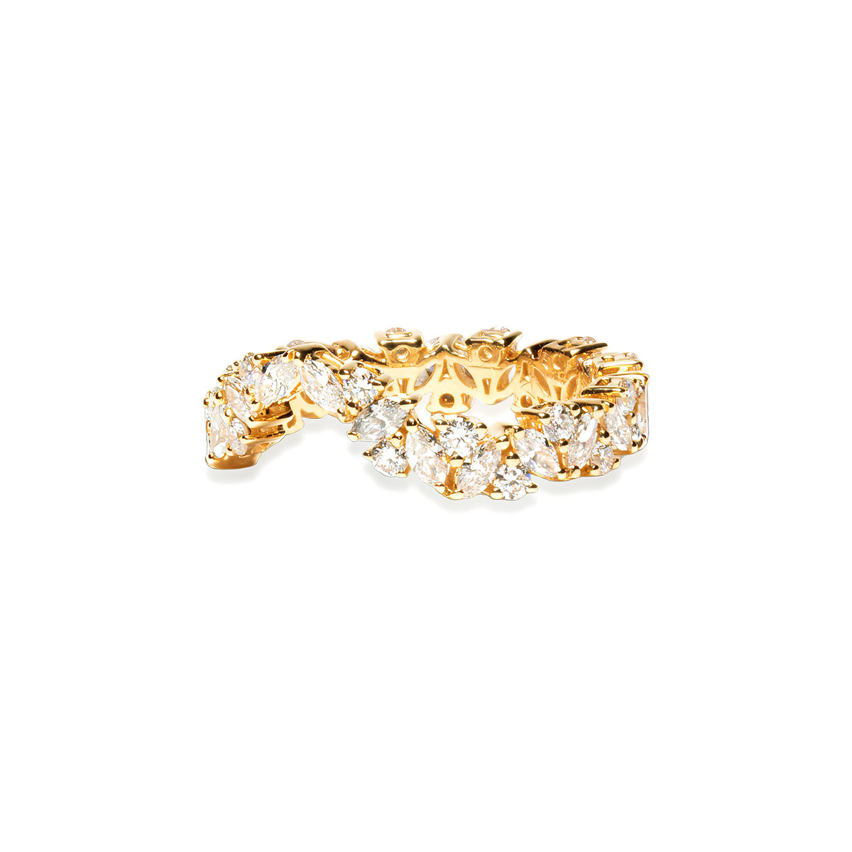 Anillo con diamantes de laboratorio