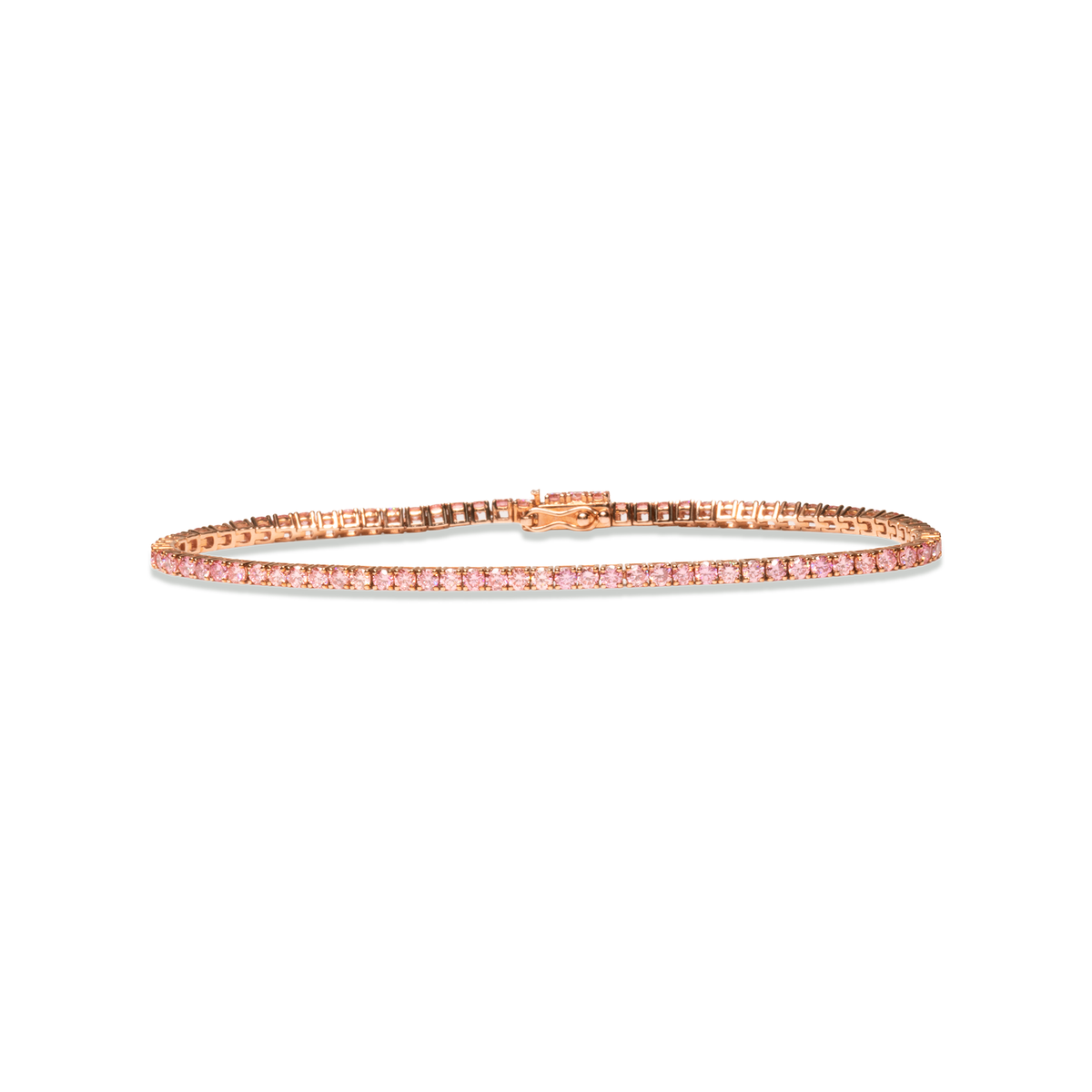 Brazalete de rubi oro rosado