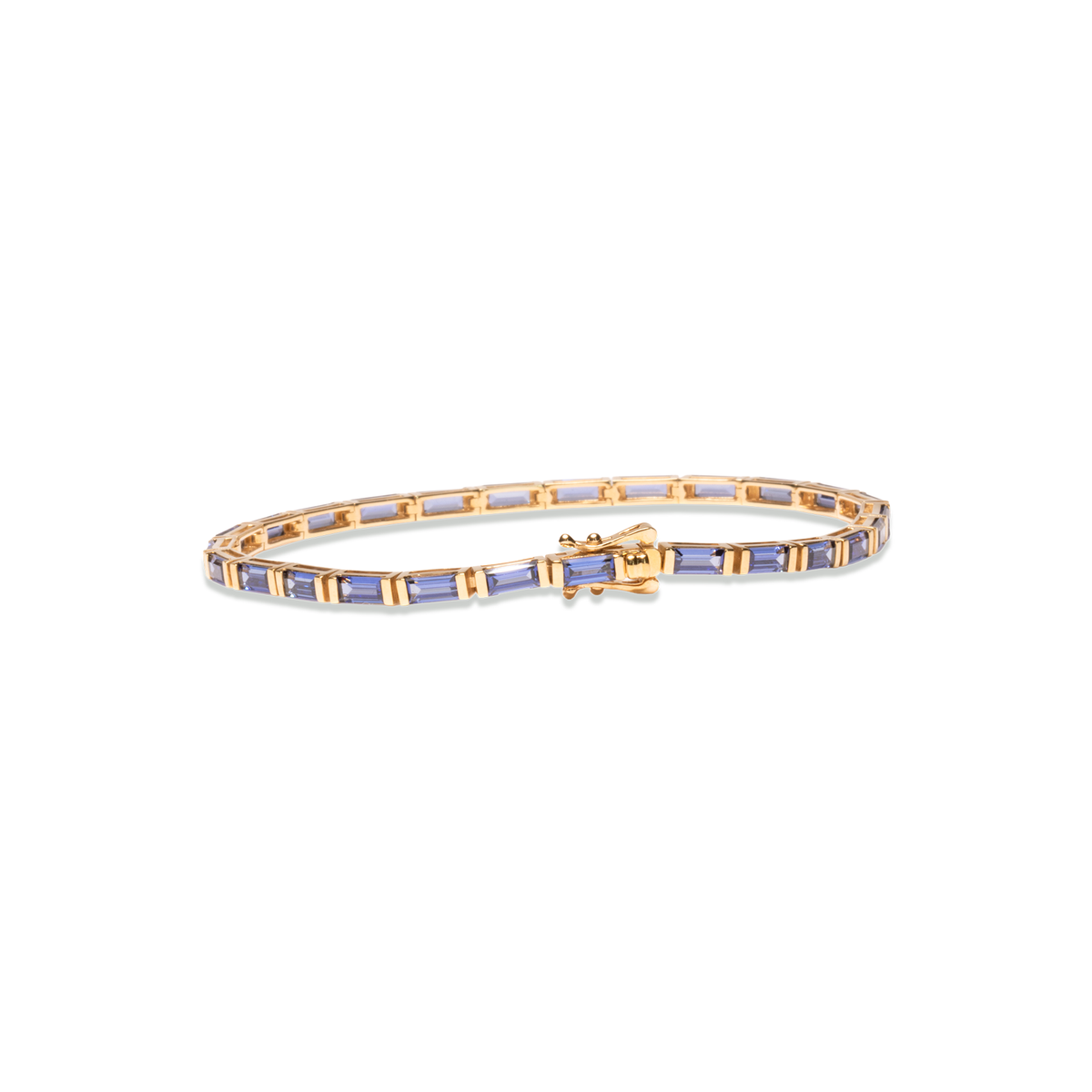 brazalete de zafiro azul