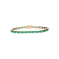 brazalete esmeraldas con diamantes