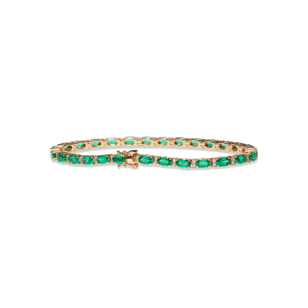 brazalete esmeraldas con diamantes
