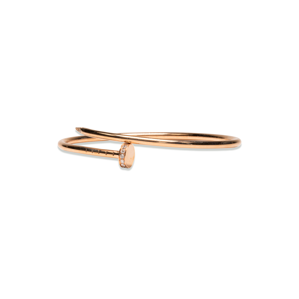 brazalete de oro rosado