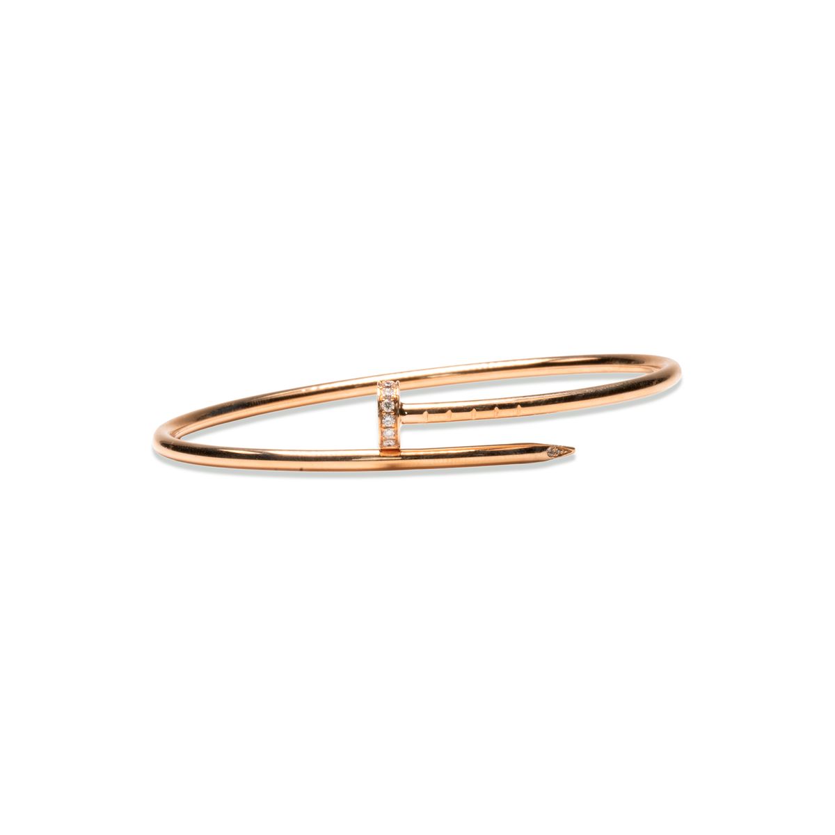brazalete de oro rosado