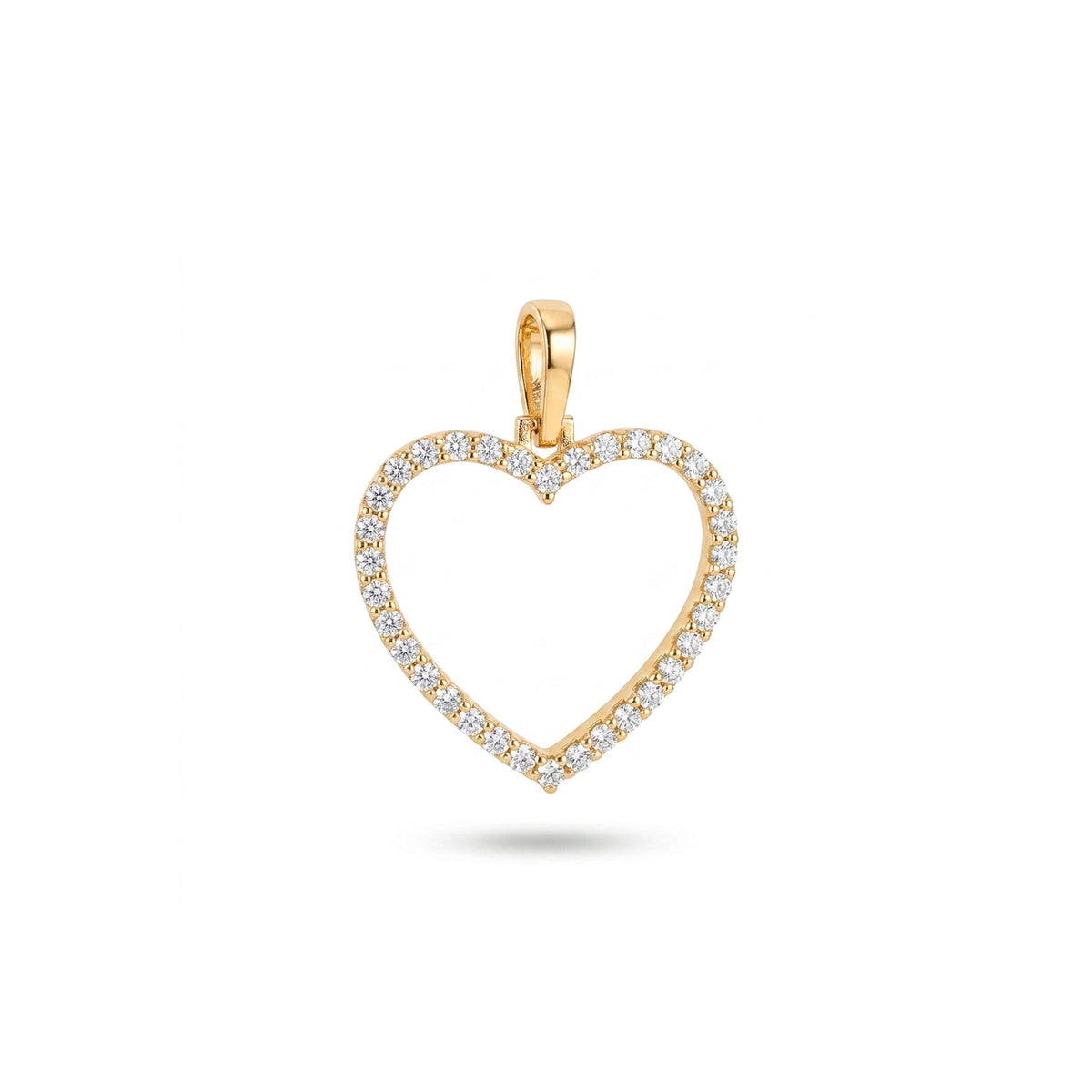 dije corazon con zirconia