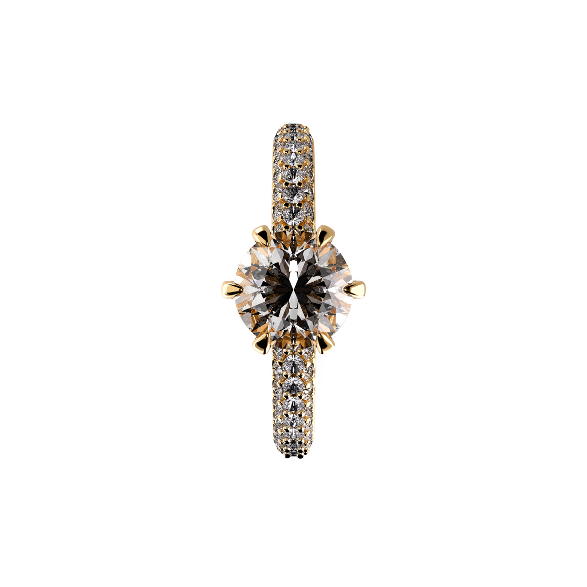 Anillo compromiso pave